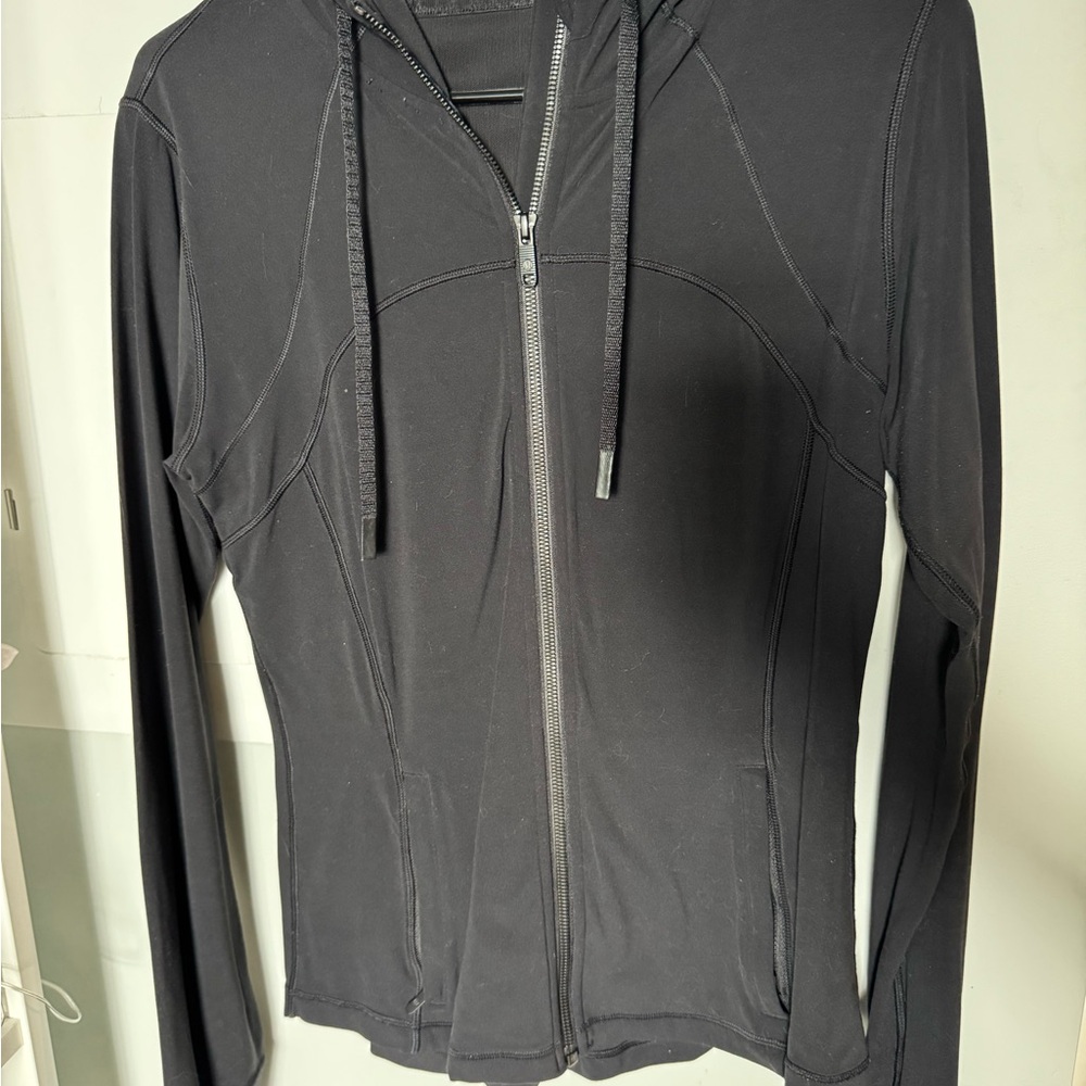 lululemon athletica Black Hooded Zip-Up Jacket